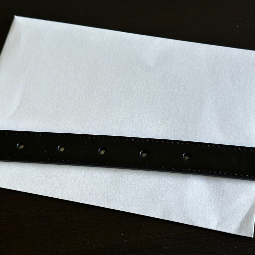 Gucci Black Belt 80x32mm - Picture 3 of 9